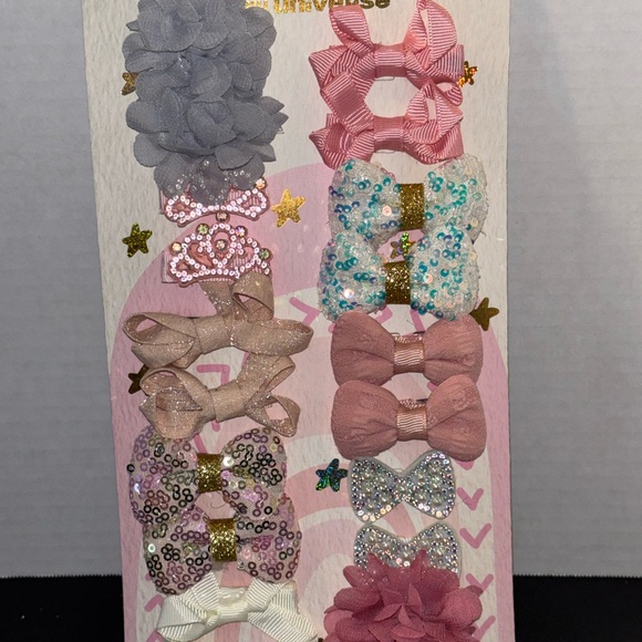 Sparkle My Universe Hair Clips Set 16 pc - Picture 3 of 6